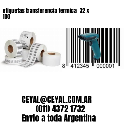 etiquetas transferencia termica  32 x 100
