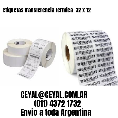 etiquetas transferencia termica  32 x 12