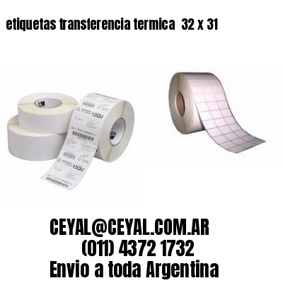 etiquetas transferencia termica  32 x 31
