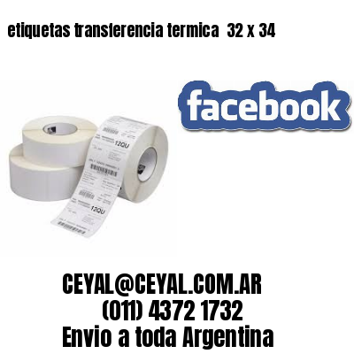etiquetas transferencia termica  32 x 34
