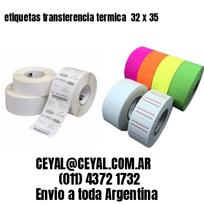 etiquetas transferencia termica  32 x 35