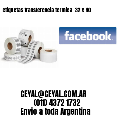 etiquetas transferencia termica  32 x 40