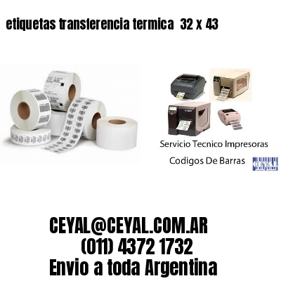 etiquetas transferencia termica  32 x 43