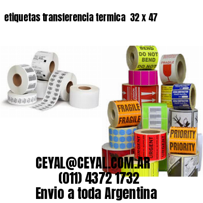 etiquetas transferencia termica  32 x 47