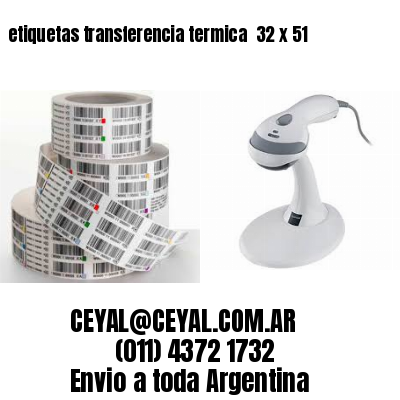 etiquetas transferencia termica  32 x 51