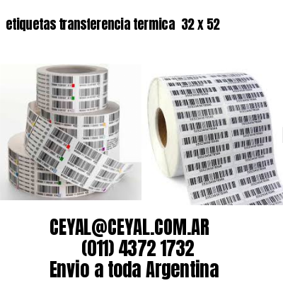 etiquetas transferencia termica  32 x 52