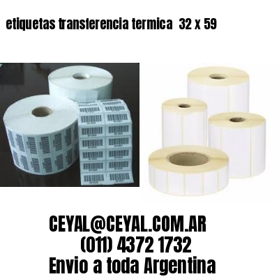 etiquetas transferencia termica  32 x 59