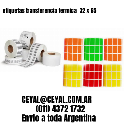 etiquetas transferencia termica  32 x 65