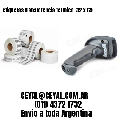etiquetas transferencia termica  32 x 69