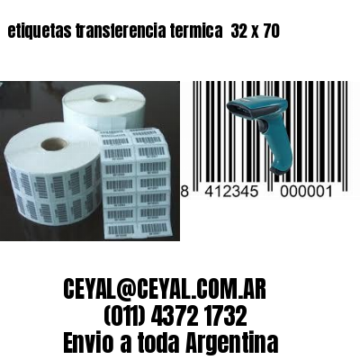 etiquetas transferencia termica  32 x 70