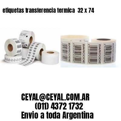 etiquetas transferencia termica  32 x 74