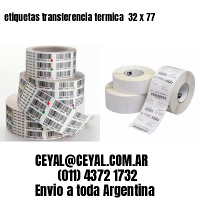 etiquetas transferencia termica  32 x 77
