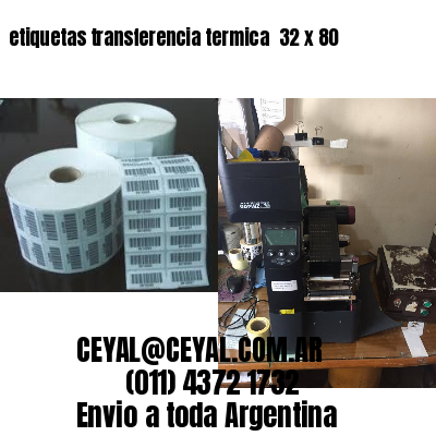 etiquetas transferencia termica  32 x 80