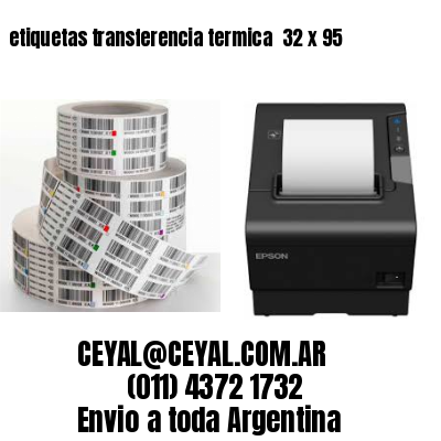 etiquetas transferencia termica  32 x 95