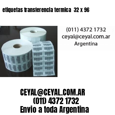 etiquetas transferencia termica  32 x 96