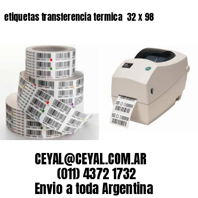 etiquetas transferencia termica  32 x 98