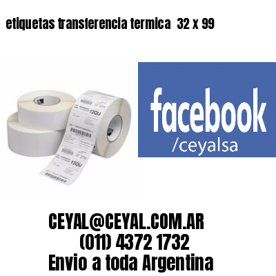 etiquetas transferencia termica  32 x 99