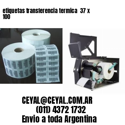 etiquetas transferencia termica  37 x 100