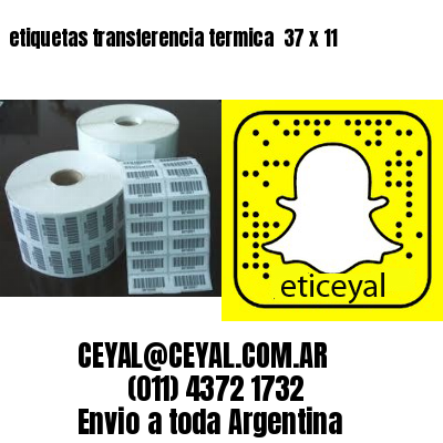 etiquetas transferencia termica  37 x 11