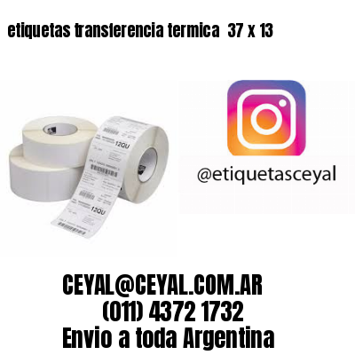 etiquetas transferencia termica  37 x 13