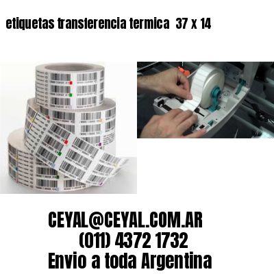 etiquetas transferencia termica  37 x 14