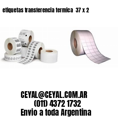 etiquetas transferencia termica  37 x 2