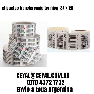 etiquetas transferencia termica  37 x 20