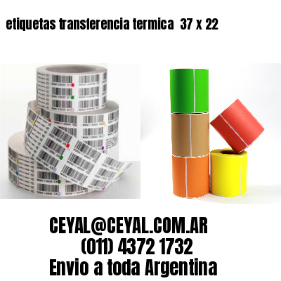etiquetas transferencia termica  37 x 22