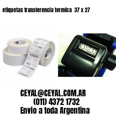 etiquetas transferencia termica  37 x 27
