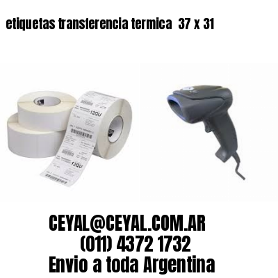 etiquetas transferencia termica  37 x 31