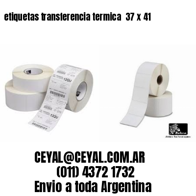 etiquetas transferencia termica  37 x 41
