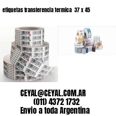 etiquetas transferencia termica  37 x 45