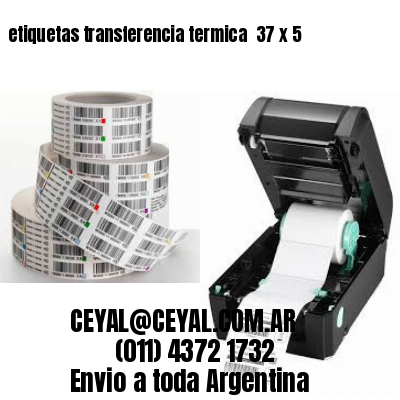 etiquetas transferencia termica  37 x 5