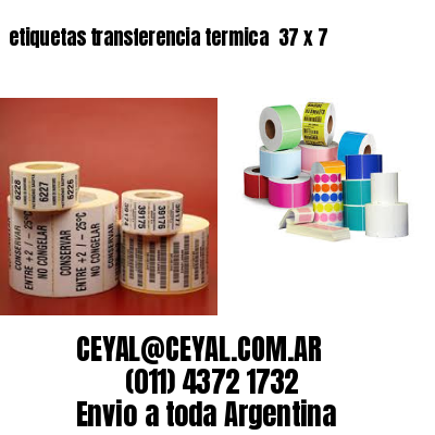 etiquetas transferencia termica  37 x 7