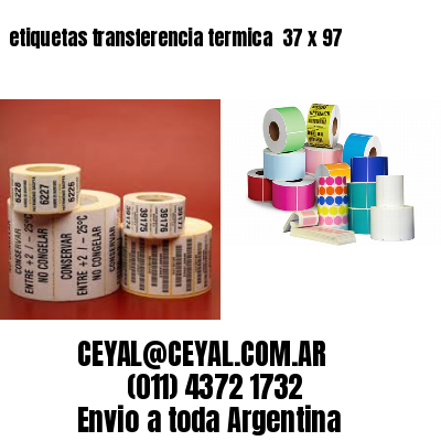 etiquetas transferencia termica  37 x 97