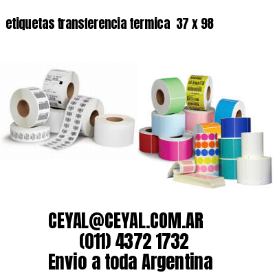 etiquetas transferencia termica  37 x 98