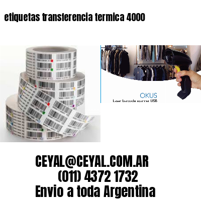 etiquetas transferencia termica 4000