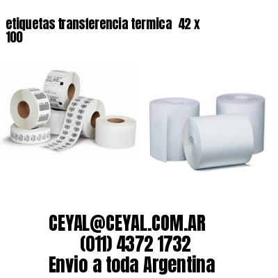 etiquetas transferencia termica  42 x 100