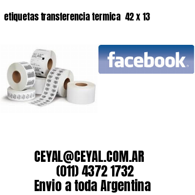 etiquetas transferencia termica  42 x 13