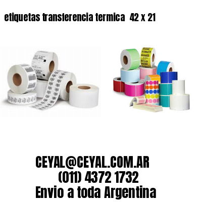 etiquetas transferencia termica  42 x 21