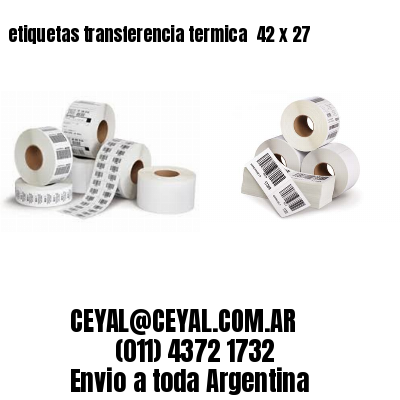 etiquetas transferencia termica  42 x 27
