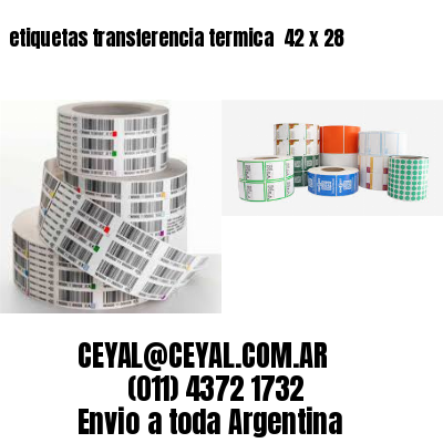 etiquetas transferencia termica  42 x 28