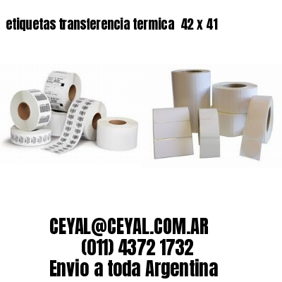 etiquetas transferencia termica  42 x 41