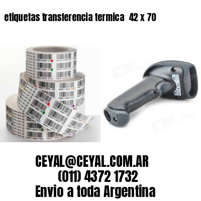 etiquetas transferencia termica  42 x 70