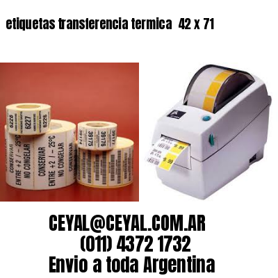 etiquetas transferencia termica  42 x 71