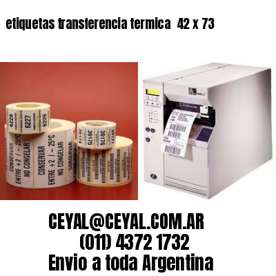 etiquetas transferencia termica  42 x 73