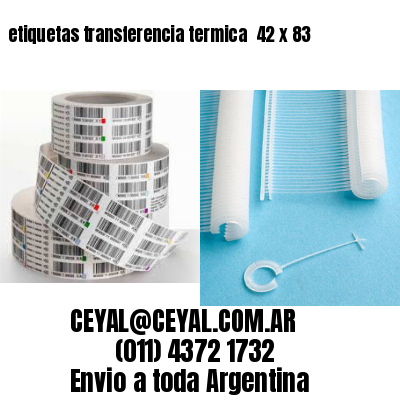 etiquetas transferencia termica  42 x 83