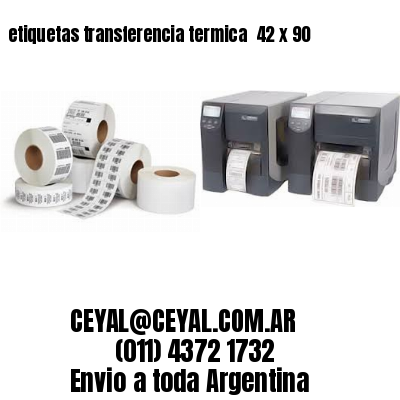etiquetas transferencia termica  42 x 90