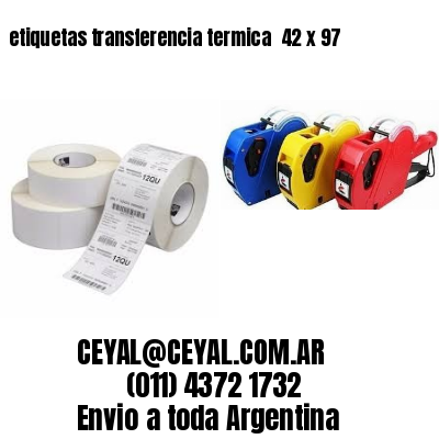 etiquetas transferencia termica  42 x 97