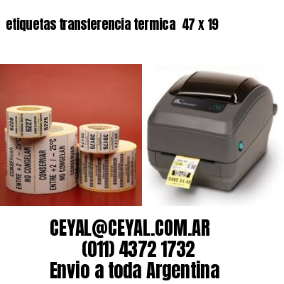 etiquetas transferencia termica  47 x 19